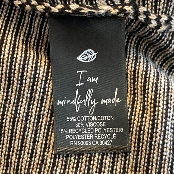 Nic + Zoe Vital Striped Wrap Tank Brown and Cream Size Med - Picture 9 of 9